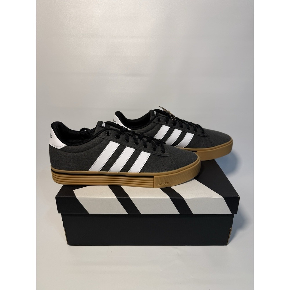 Adidas Shoes Mens 11.5 Daily 4.0 Core Black Cloud White Gum Casual Low-Tops